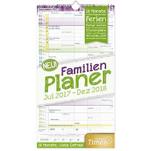 FamilienPlaner 18 Monate 2017/2018, Andreas Reiter, Stefan Klingberg