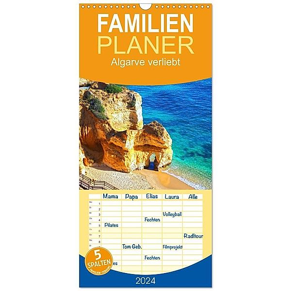 Familienplaner 2024 - Algarve verliebt mit 5 Spalten (Wandkalender, 21 x 45 cm) CALVENDO, Marion Meyer - Stimmungsbilder1