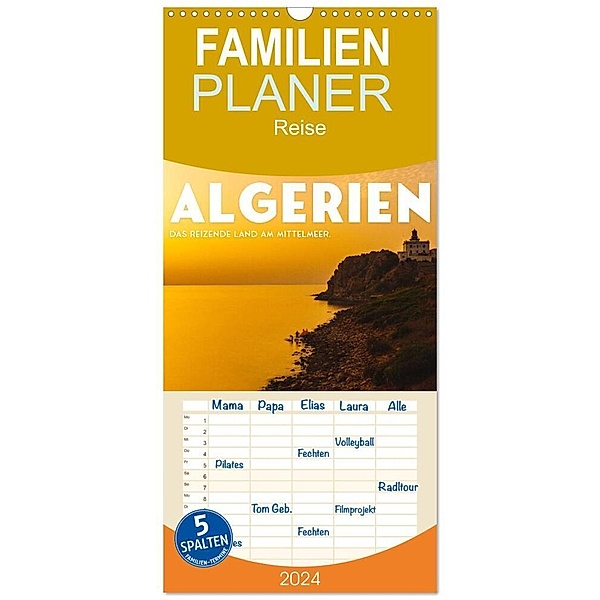 Familienplaner 2024 - Algerien - Das reizende Land am Mittelmeer. mit 5 Spalten (Wandkalender, 21 x 45 cm) CALVENDO, SF