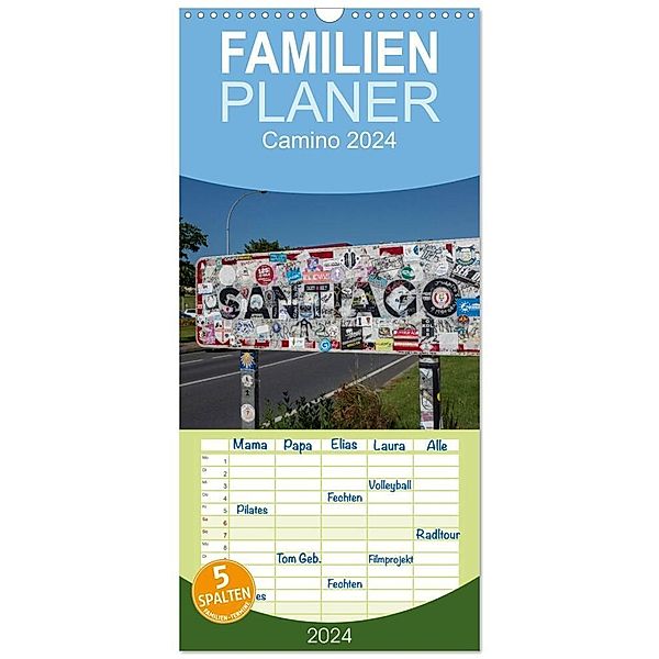 Familienplaner 2024 - Camino 2024 mit 5 Spalten (Wandkalender, 21 x 45 cm) CALVENDO, Raik Behr