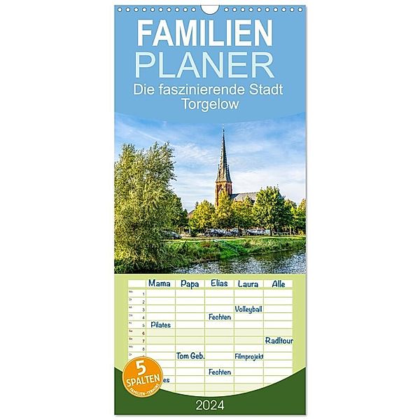 Familienplaner 2024 - Die faszinierende Stadt Torgelow mit 5 Spalten (Wandkalender, 21 x 45 cm) CALVENDO, Solveig Rogalski