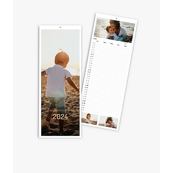 Familienplaner 2024 gestalten mit eigenen Fotos (15 x 40 cm) im Design Memories