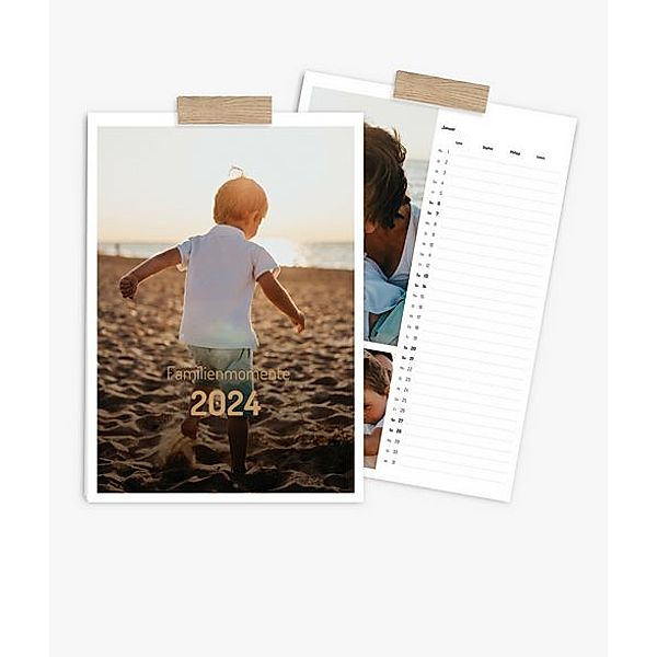 Familienplaner 2024 gestalten mit eigenen Fotos (A3 hoch) im Design Memories