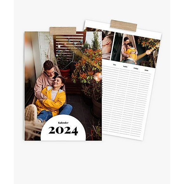 Familienplaner 2024 gestalten mit eigenen Fotos (A3 hoch) im Design Zeit zu zweit