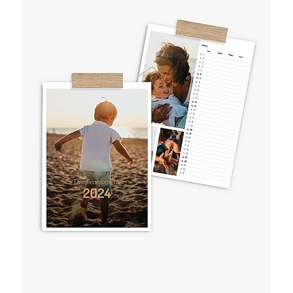 Familienplaner 2024 gestalten mit eigenen Fotos (A4 hoch) im Design Memories