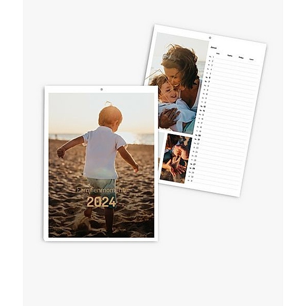 Familienplaner 2024 gestalten mit eigenen Fotos (A4 hoch) im Design Memories