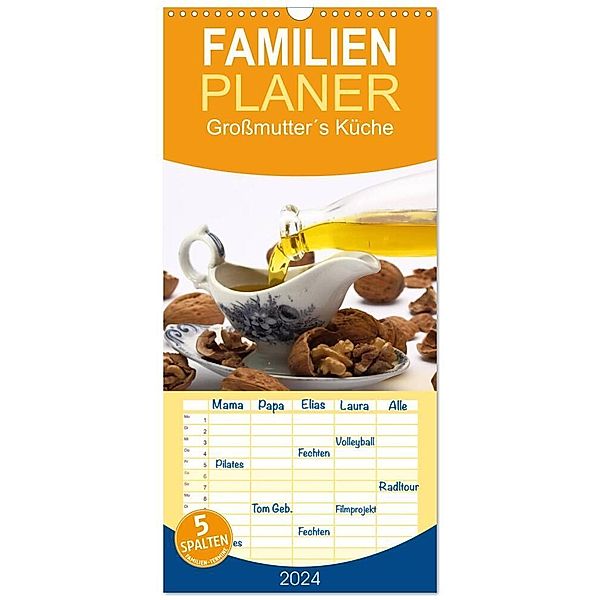 Familienplaner 2024 - Großmutter´s Küche mit 5 Spalten (Wandkalender, 21 x 45 cm) CALVENDO, Gerd Gropp