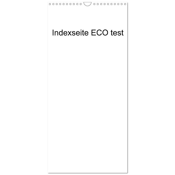 Familienplaner 2024 - indexseite ECO test mit 5 Spalten (Wandkalender, 21 x 45 cm) CALVENDO, indexseite ECO test