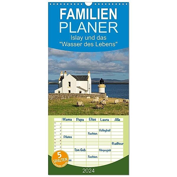 Familienplaner 2024 - Islay und das Wasser des Lebens mit 5 Spalten (Wandkalender, 21 x 45 cm) CALVENDO, Egid Orth