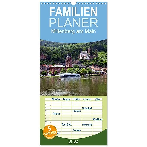 Familienplaner 2024 - Miltenberg am Main mit 5 Spalten (Wandkalender, 21 x 45 cm) CALVENDO, Thomas Erbacher