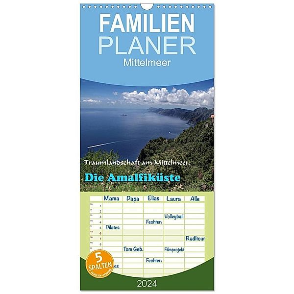 Familienplaner 2024 -  mit 5 Spalten (Wandkalender, 21 x 45 cm) CALVENDO, Heinz Neurohr