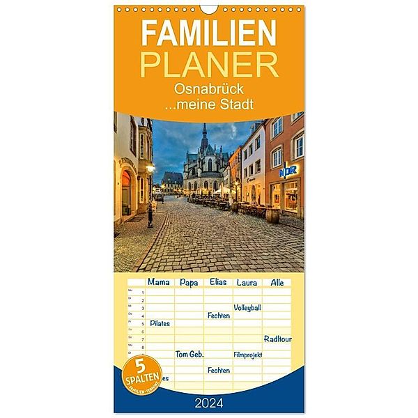 Familienplaner 2024 - Osnabrück ...meine Stadt mit 5 Spalten (Wandkalender, 21 x 45 cm) CALVENDO, Kurt Krause