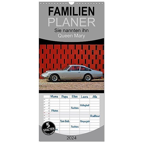 Familienplaner 2024 - Sie nannten ihn Queen Mary mit 5 Spalten (Wandkalender, 21 x 45 cm) CALVENDO, Ingo Laue