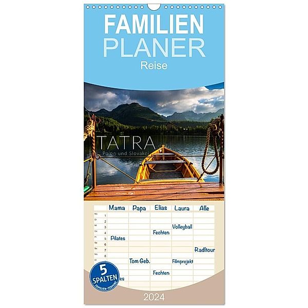 Familienplaner 2024 - Tatra. Polen und Slowakei mit 5 Spalten (Wandkalender, 21 x 45 cm) CALVENDO, Mikolaj Gospodarek