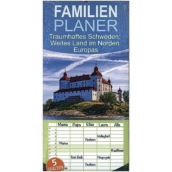 Familienplaner 2024 - Traumhaftes Schweden: Weites Land im Norden Europas mit 5 Spalten (Wandkalender, 21 x 45 cm) CALVENDO, Calvendo