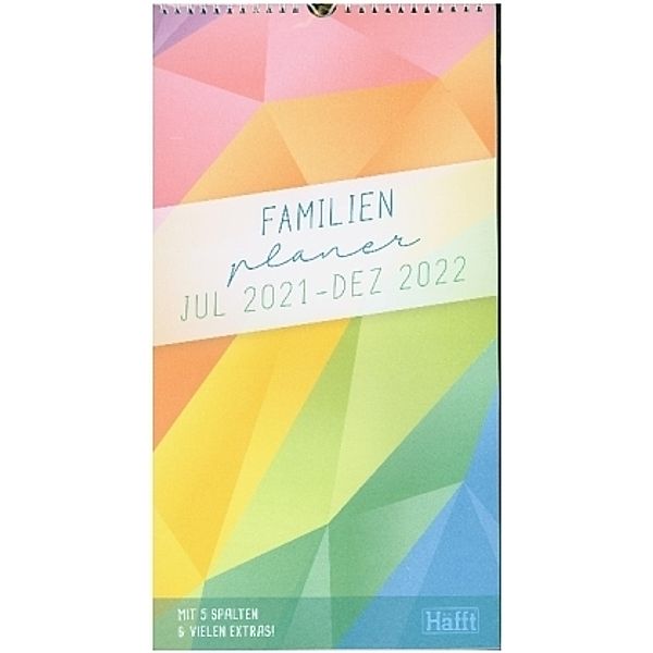 FamilienPlaner 21/22 Wand-Kalender 5-spaltig [Rainbow] 18 Monate