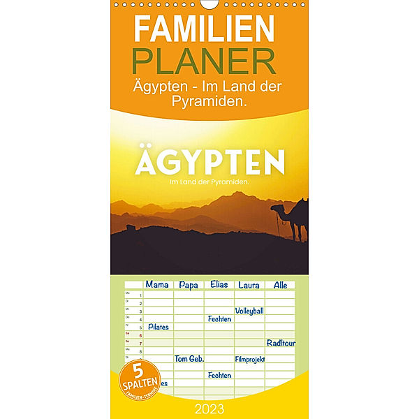 Familienplaner Ägypten - Im Land der Pyramiden (Wandkalender 2023 , 21 cm x 45 cm, hoch), SF