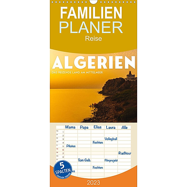 Familienplaner Algerien - Das reizende Land am Mittelmeer. (Wandkalender 2023 , 21 cm x 45 cm, hoch), SF