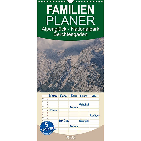 Familienplaner Alpenglück - Nationalpark Berchtesgaden (Wandkalender 2023 , 21 cm x 45 cm, hoch), Alexander von Düren