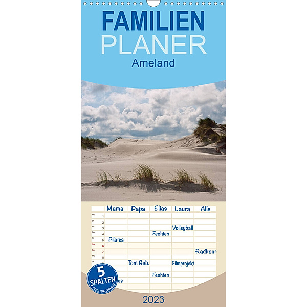 Familienplaner Ameland (Wandkalender 2023 , 21 cm x 45 cm, hoch), Michael Bücker