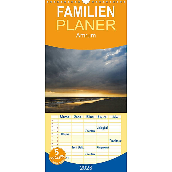 Familienplaner Amrum (Wandkalender 2023 , 21 cm x 45 cm, hoch), Carsten Kienitz