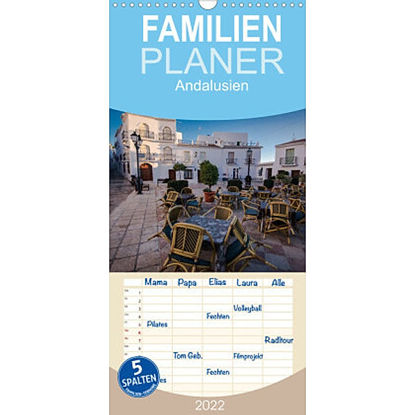 Familienplaner Andalusien (Wandkalender 2022 , 21 cm x 45 cm, hoch), Michael Fahrenbach