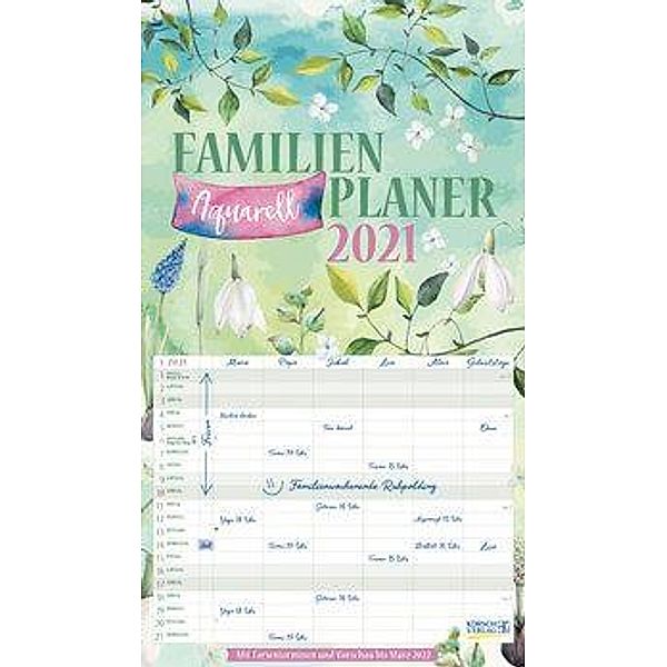 Familienplaner Aquarell 2021