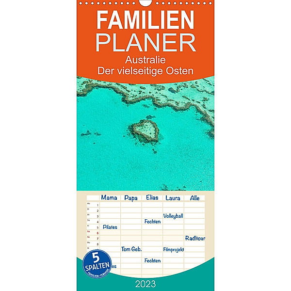 Familienplaner Australien - Der vielseitige Osten (Wandkalender 2023 , 21 cm x 45 cm, hoch), Martin Wasilewski