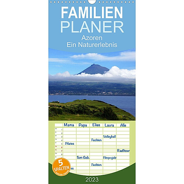 Familienplaner Azoren - Ein Naturerlebnis (Wandkalender 2023 , 21 cm x 45 cm, hoch), Karsten Löwe