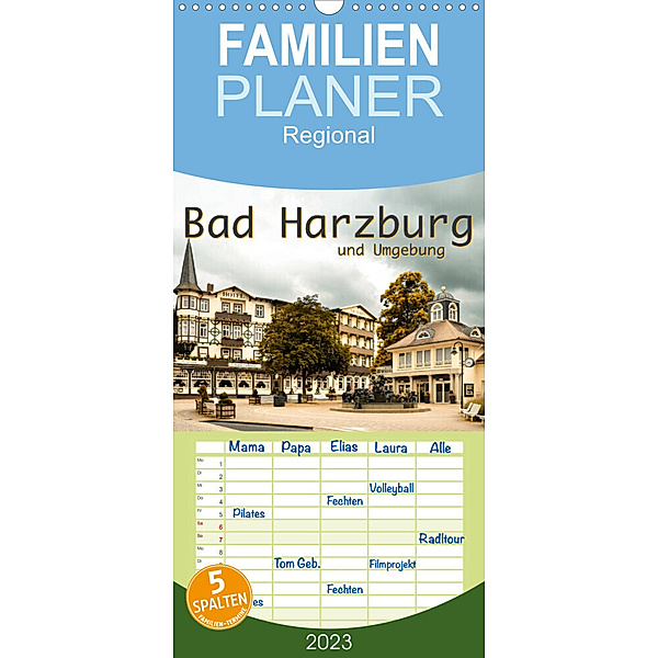 Familienplaner Bad Harzburg und Umgebung (Wandkalender 2023 , 21 cm x 45 cm, hoch), Robert Styppa
