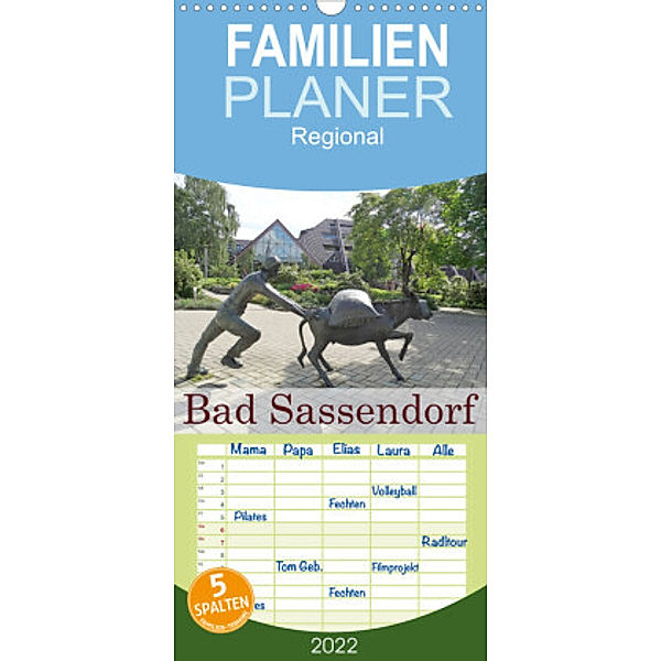 Familienplaner Bad Sassendorf (Wandkalender 2022 , 21 cm x 45 cm, hoch), Janne