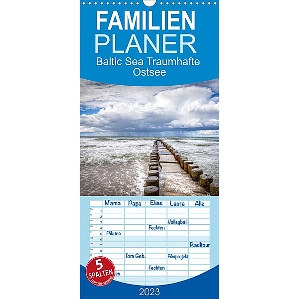 Familienplaner Baltic Sea - Traumhafte Ostsee (Wandkalender 2023 , 21 cm x 45 cm, hoch), Sascha Haas Photography