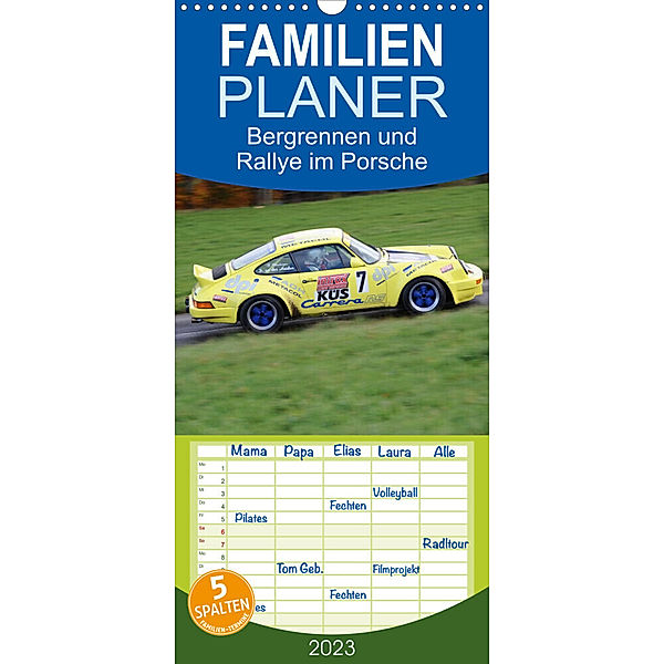 Familienplaner Bergrennen und Rallye im Porsche (Wandkalender 2023 , 21 cm x 45 cm, hoch), Andreas von Sannowitz