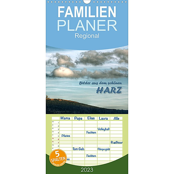 Familienplaner Bilder aus dem schönen Harz (Wandkalender 2023 , 21 cm x 45 cm, hoch), Michael Weiß