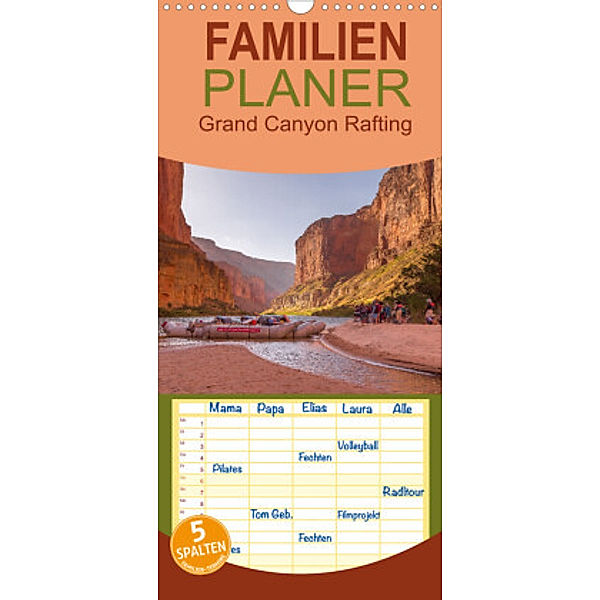 Familienplaner Colorado River Rafting im Grand Canyon (Wandkalender 2022 , 21 cm x 45 cm, hoch), Britta Lieder Brittasiehtdiewelt