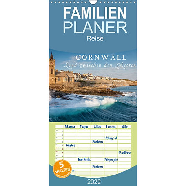 Familienplaner Cornwall - Land zwischen den Meeren (Wandkalender 2022 , 21 cm x 45 cm, hoch), Christian Müringer