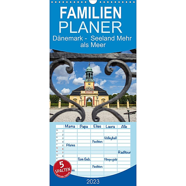 Familienplaner Dänemark -  Seeland Mehr als Meer (Wandkalender 2023 , 21 cm x 45 cm, hoch), pixs:sell