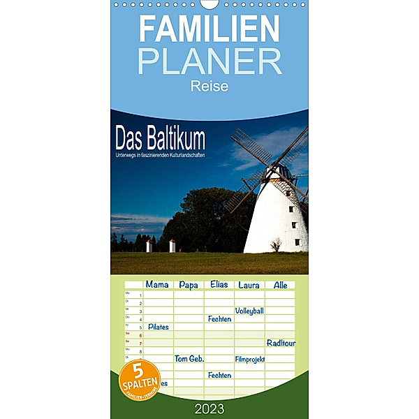 Familienplaner Das Baltikum - Unterwegs in faszinierenden Kulturlandschaften (Wandkalender 2023 , 21 cm x 45 cm, hoch), Christian Hallweger