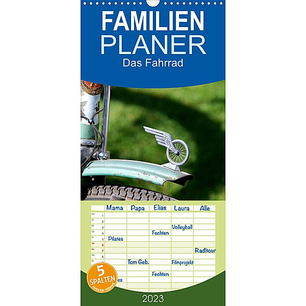 Familienplaner Das Fahrrad (Wandkalender 2023 , 21 cm x 45 cm, hoch), Dirk Herms