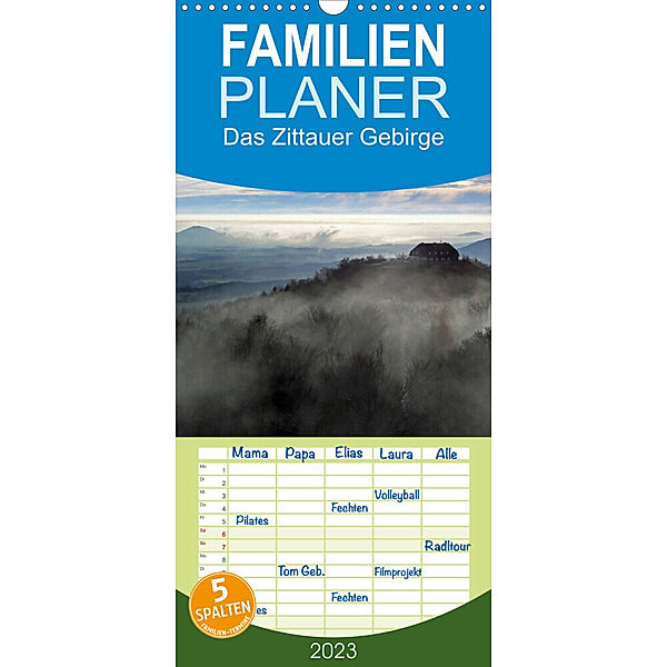 Familienplaner Das Zittauer Gebirge - (Wandkalender 2023 , 21 cm x 45 cm, hoch), N N
