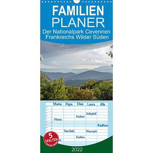 Familienplaner Der Nationalpark Cevennen - Frankreichs wilder Süden (Wandkalender 2022 , 21 cm x 45 cm, hoch), Fabian Rieger