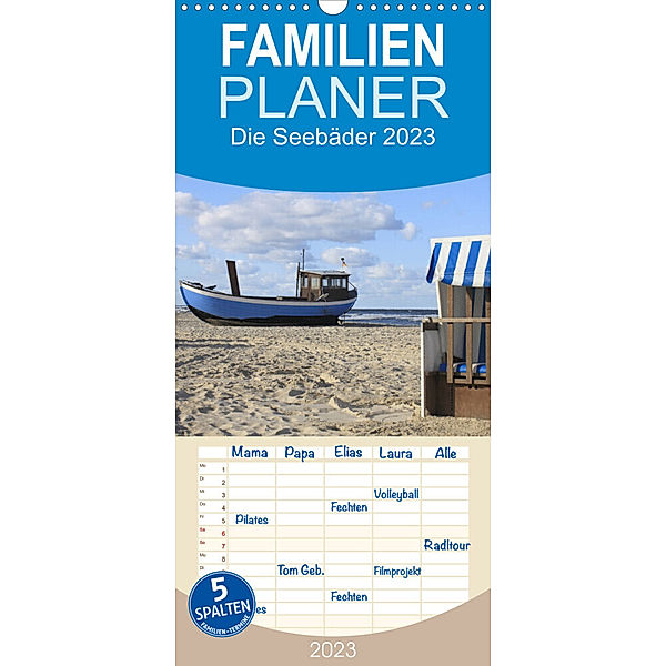 Familienplaner Die Seebäder 2023 (Wandkalender 2023 , 21 cm x 45 cm, hoch), Susanne Fuchs