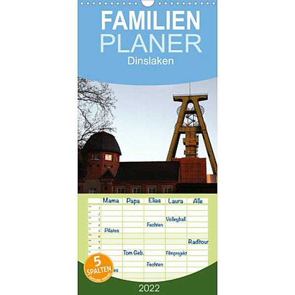 Familienplaner Dinslaken (Wandkalender 2022 , 21 cm x 45 cm, hoch), Christine Daus