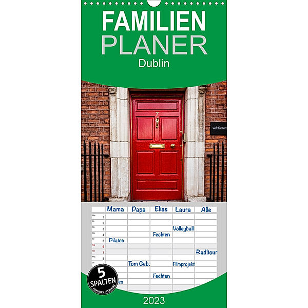 Familienplaner Dublin (Wandkalender 2023 , 21 cm x 45 cm, hoch), Markus Pavlowsky