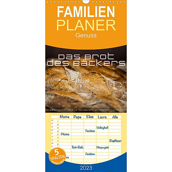 Familienplaner Emotionale Momente: Das Brot des Bäckers. (Wandkalender 2023 , 21 cm x 45 cm, hoch), Ingo Gerlach