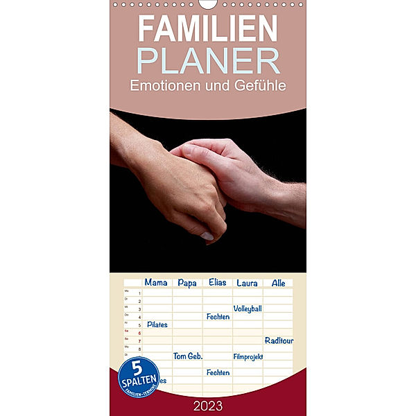 Familienplaner Emotionen und Gefühle (Wandkalender 2023 , 21 cm x 45 cm, hoch), Patrick Bombaert