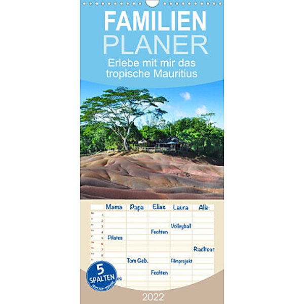 Familienplaner Erlebe mit mir das tropische Mauritius (Wandkalender 2022 , 21 cm x 45 cm, hoch), Nadine Büscher