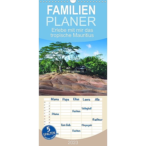 Familienplaner Erlebe mit mir das tropische Mauritius (Wandkalender 2023 , 21 cm x 45 cm, hoch), Nadine Büscher