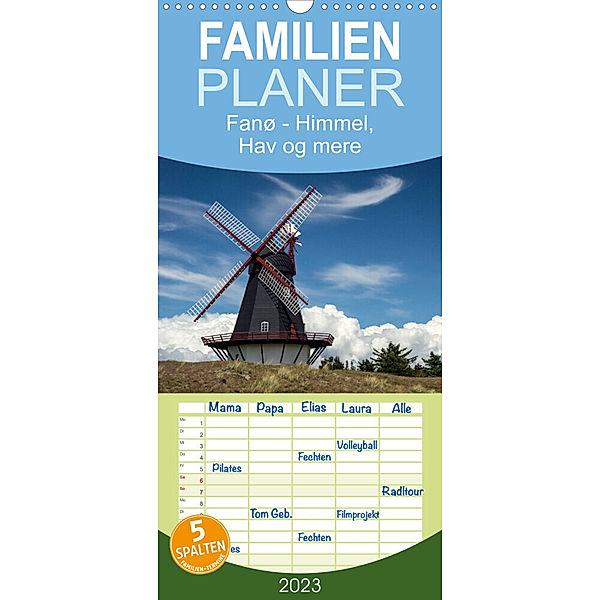 Familienplaner Fanø - Himmel, Hav og mere (Wandkalender 2023 , 21 cm x 45 cm, hoch), Marion Peußner