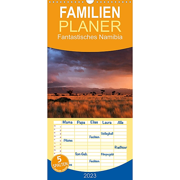 Familienplaner Fantastisches Namibia (Wandkalender 2023 , 21 cm x 45 cm, hoch), Michael Voss